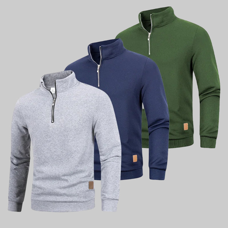 Slim Fit Lightweight Mock Neck Sweaters