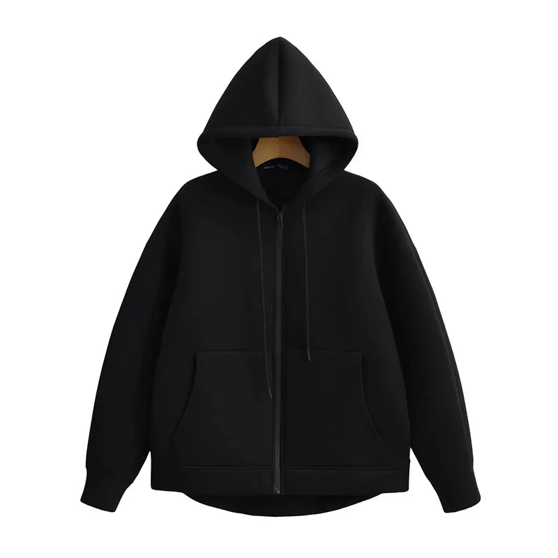 High Street Winter Oversized Zipper Hoodie