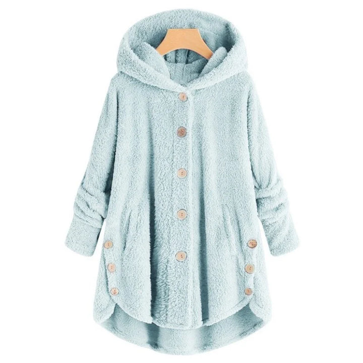 Trendy Hooded Plush Cozy Teddy Bear Jacket