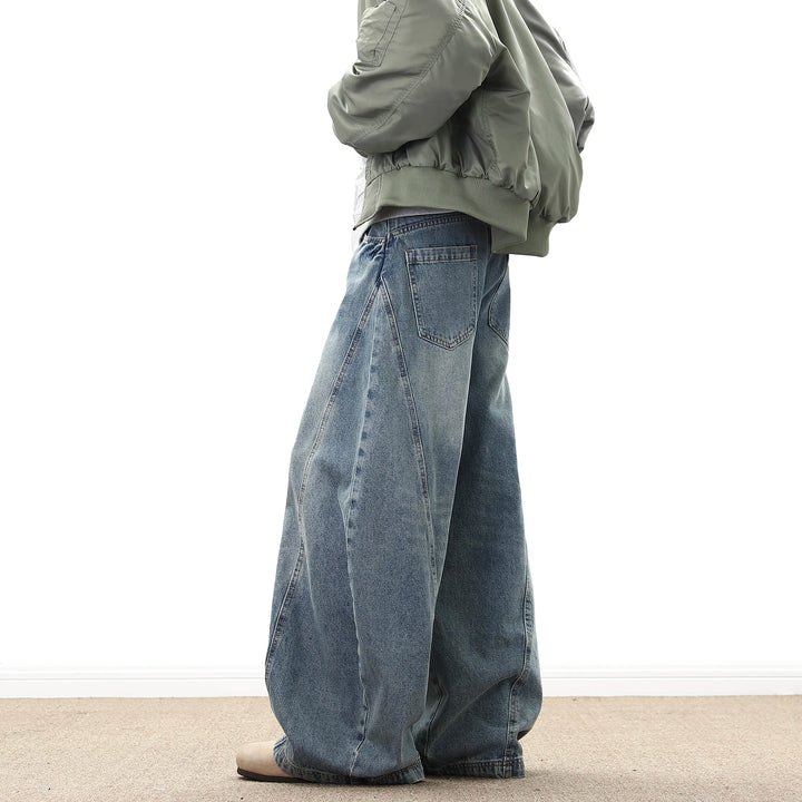 Wide-Leg Denim Loose Jeans