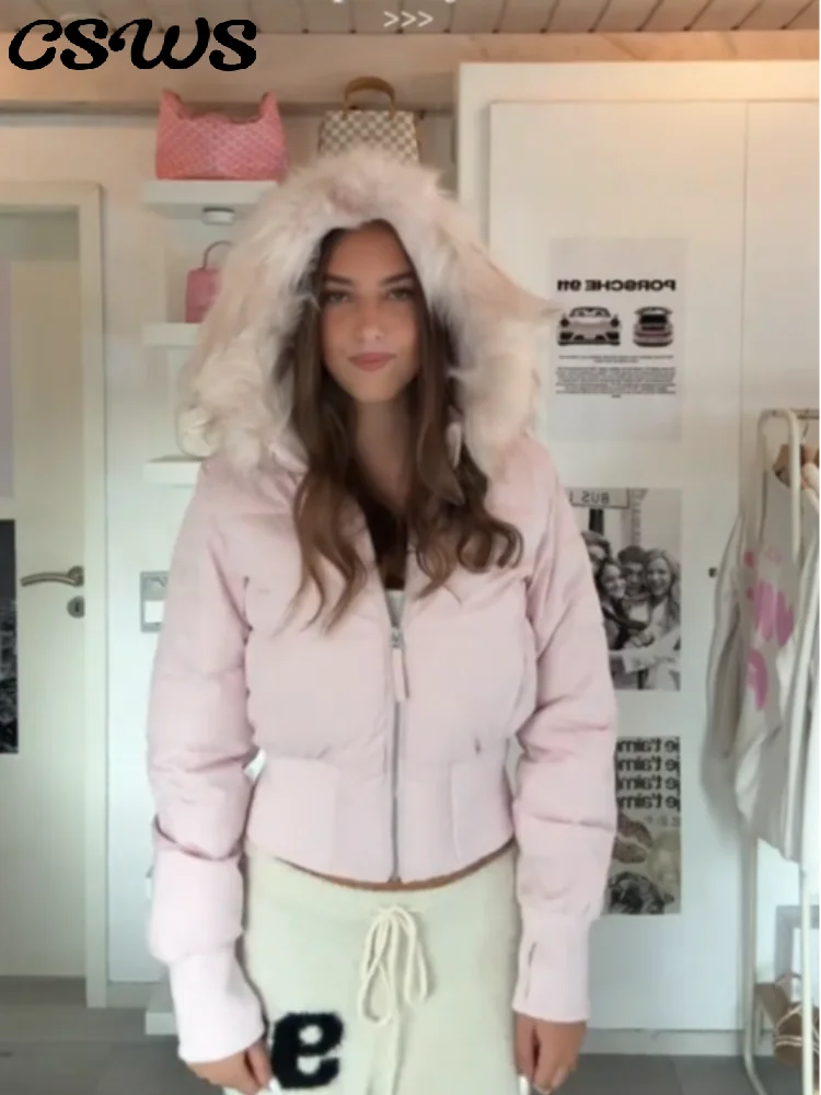 Hooded Fur Elegant  wool coat