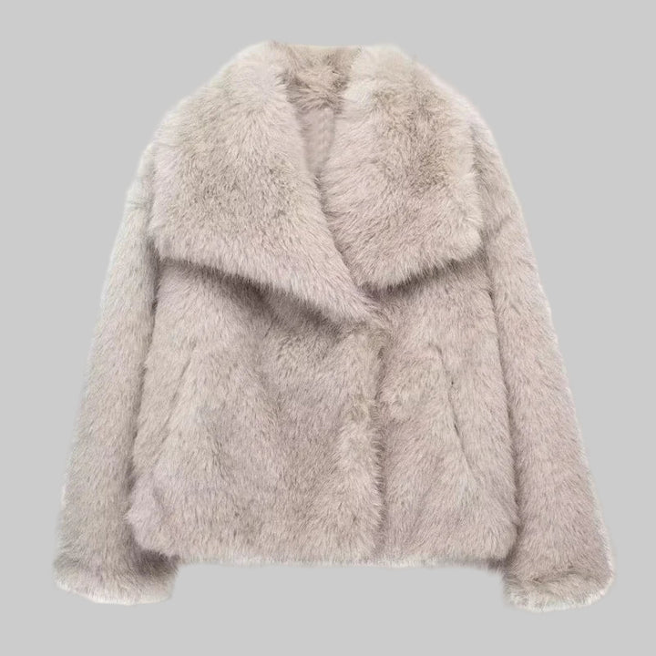 Plush Fluffy Autumn/Winter Faux Fur Coat
