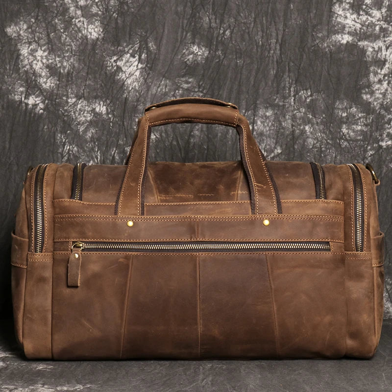 Genuine Leather Crazy Horse Travel Luggage