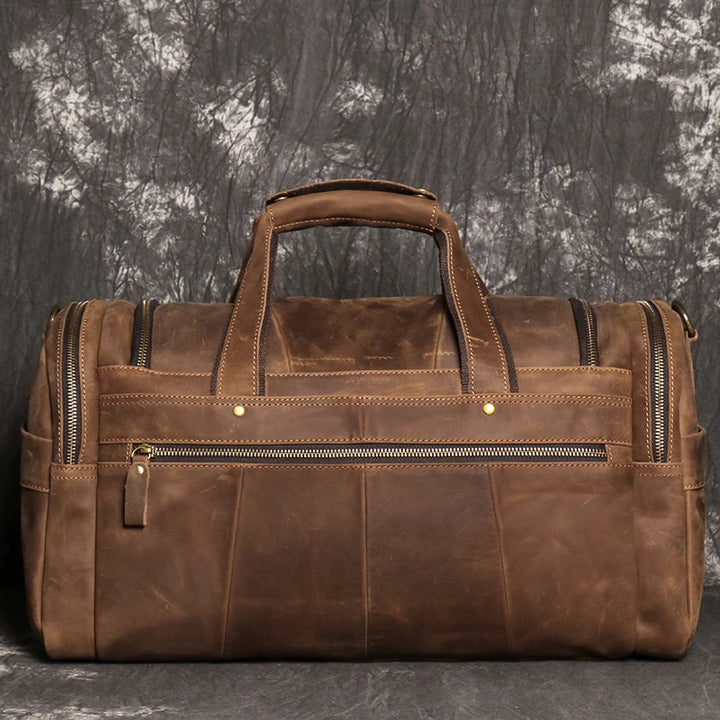 Genuine Leather Crazy Horse Travel Luggage