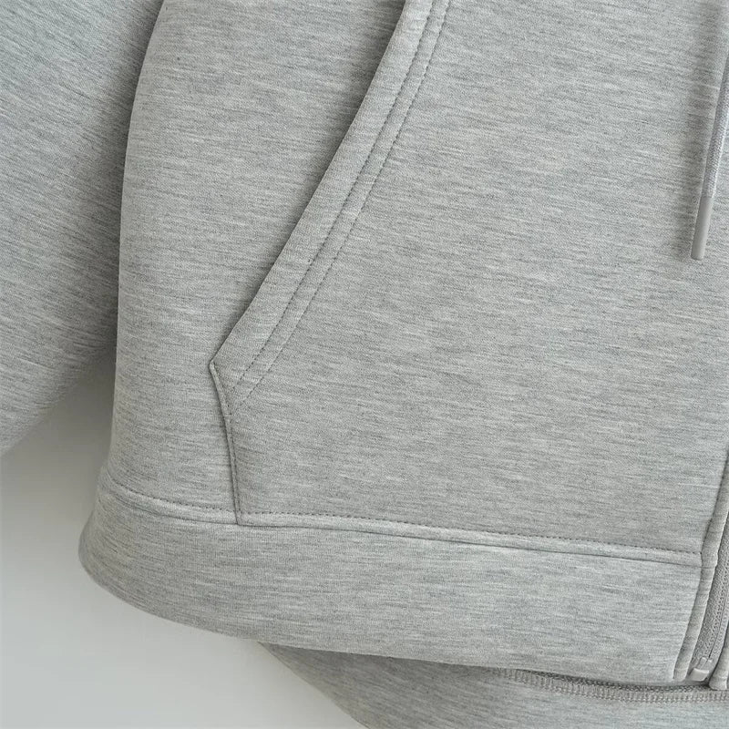 High Street Winter Oversized Zipper Hoodie