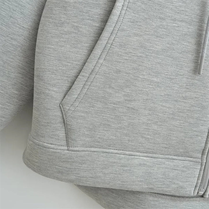 High Street Winter Oversized Zipper Hoodie