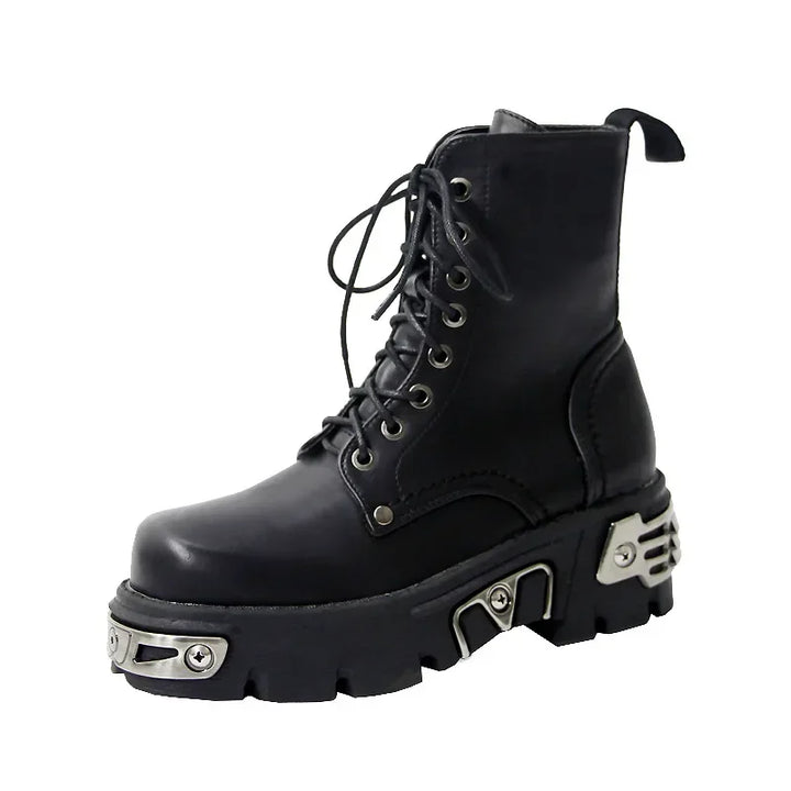 Punk Style Platform Ankle Boots