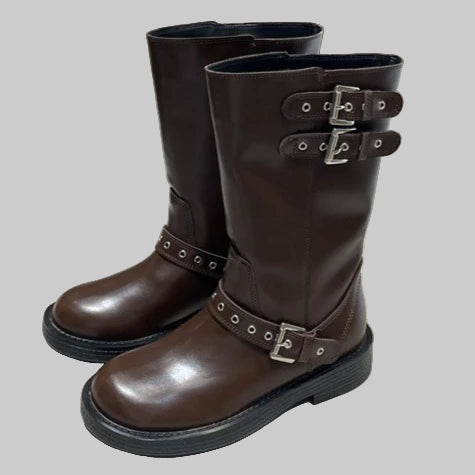 Medium Tube Short Platform Knight Boots