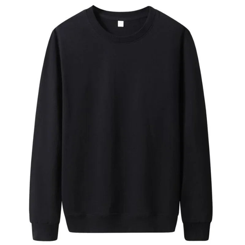 Thin Solid Color Casual Pullover Sweatshirts