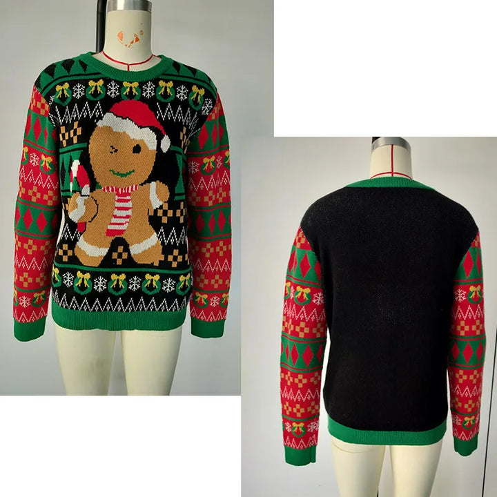 Gingerbread Family Matching Christmas Sweaters