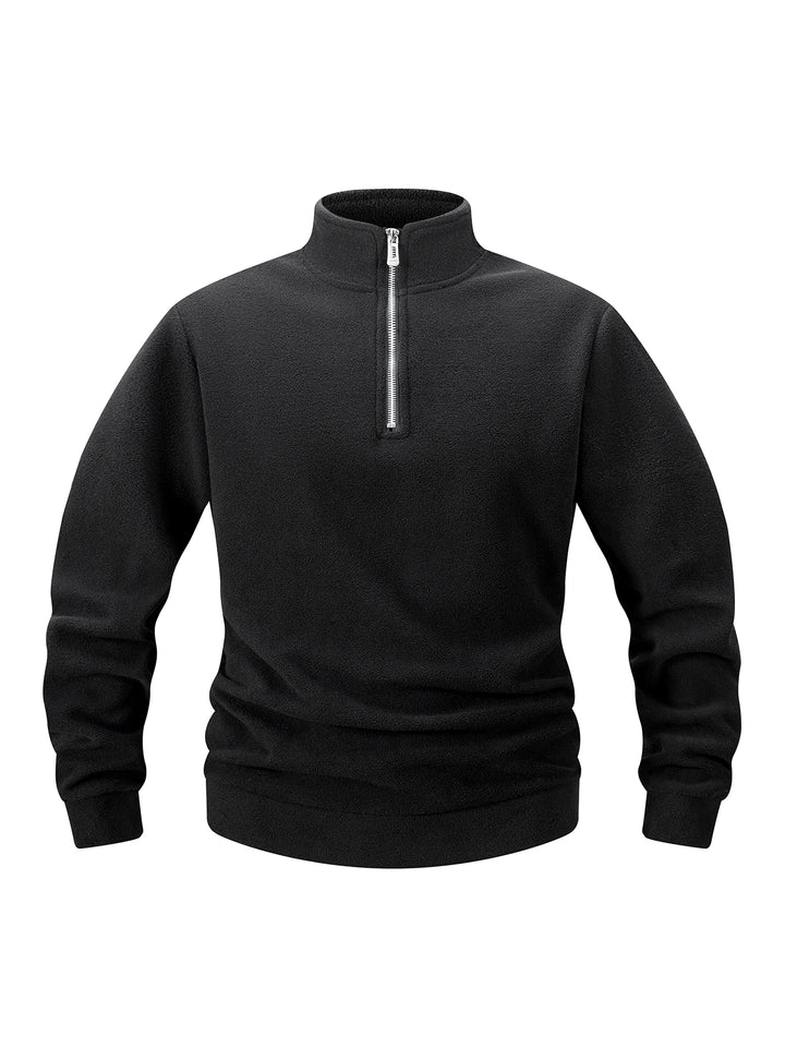 Casual Fleece Velvet Stand Collar Sweatshirts