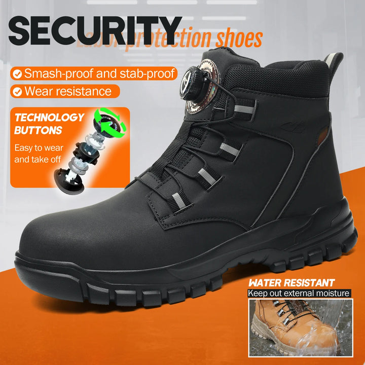 Waterproof Indestructible Steel Toe Safety Boots