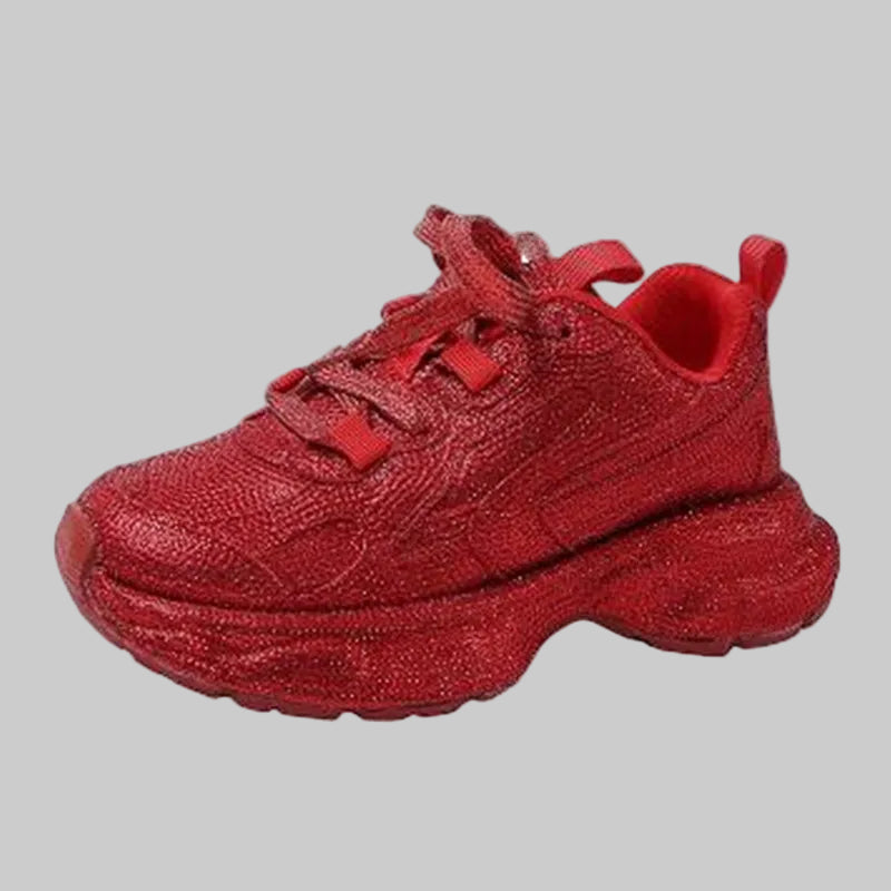 Bling Chunky Breathable Platform Sneakers