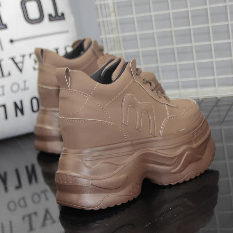 Leisure Luxury Thick Platform Chunky Sneakers