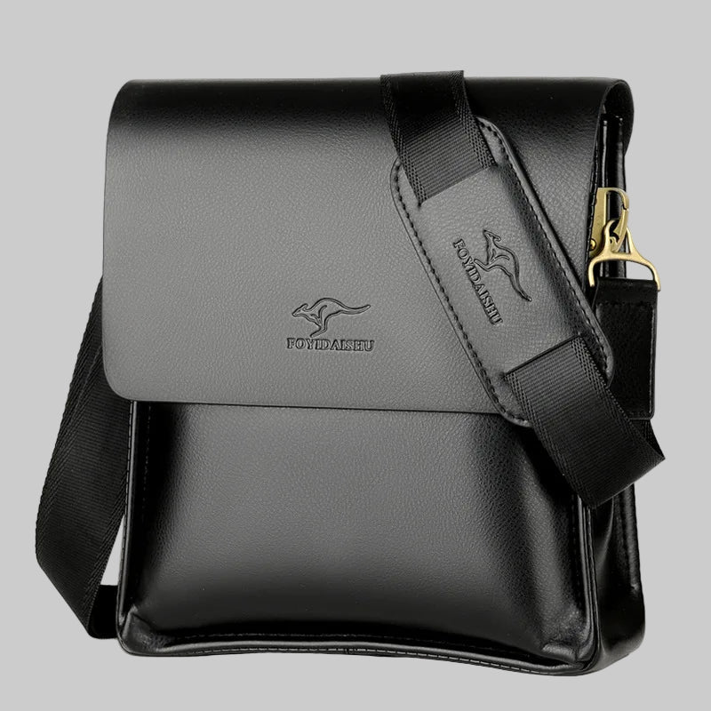 Luxury Kangaroo Brand Leather Messenger Bag