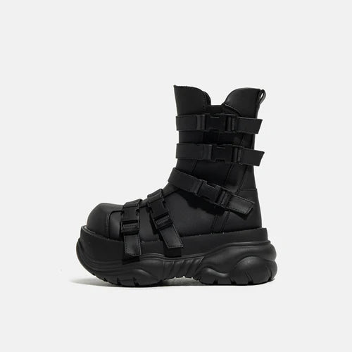 Dark Goth Big Head Punk Ankle Hot girl Boots