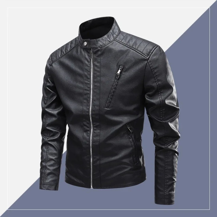 Slim Fit Leather Trendy Motorcycle Jacket