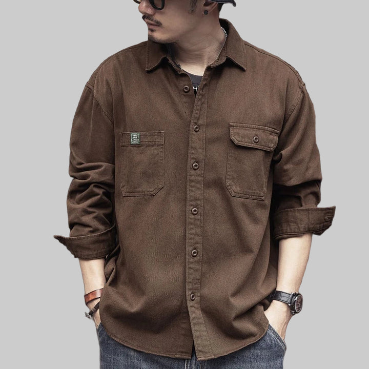 American Retro Workwear Men’s Multi-Pocket Shirt