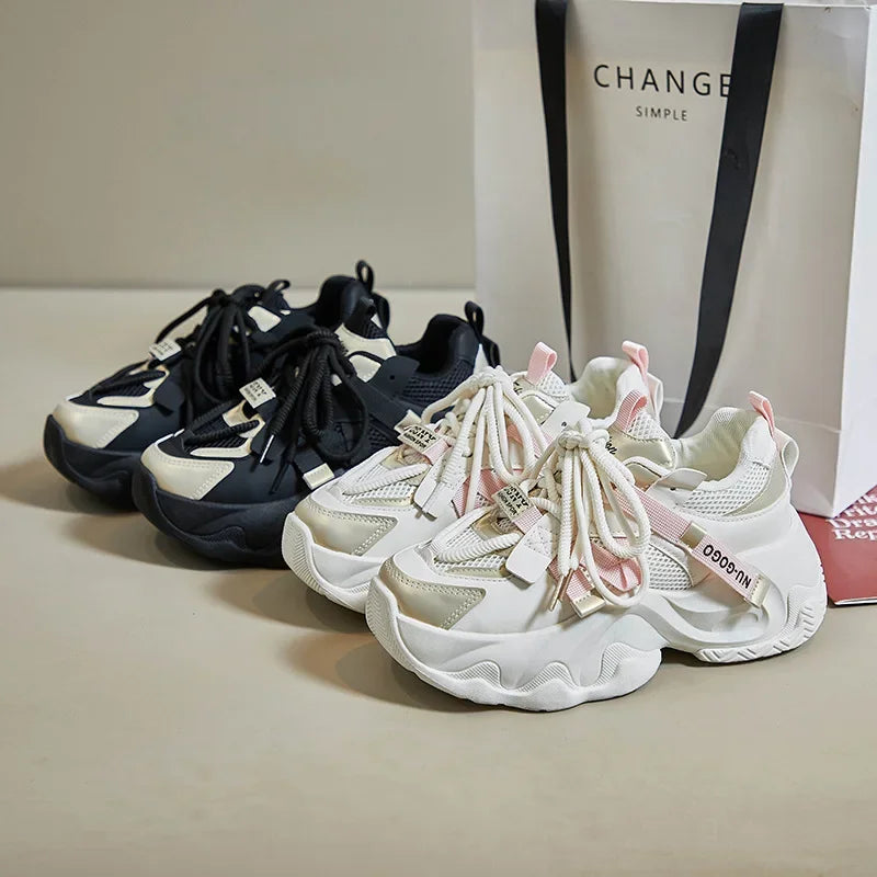 Chunky Breathable Mesh Sports Sneakers