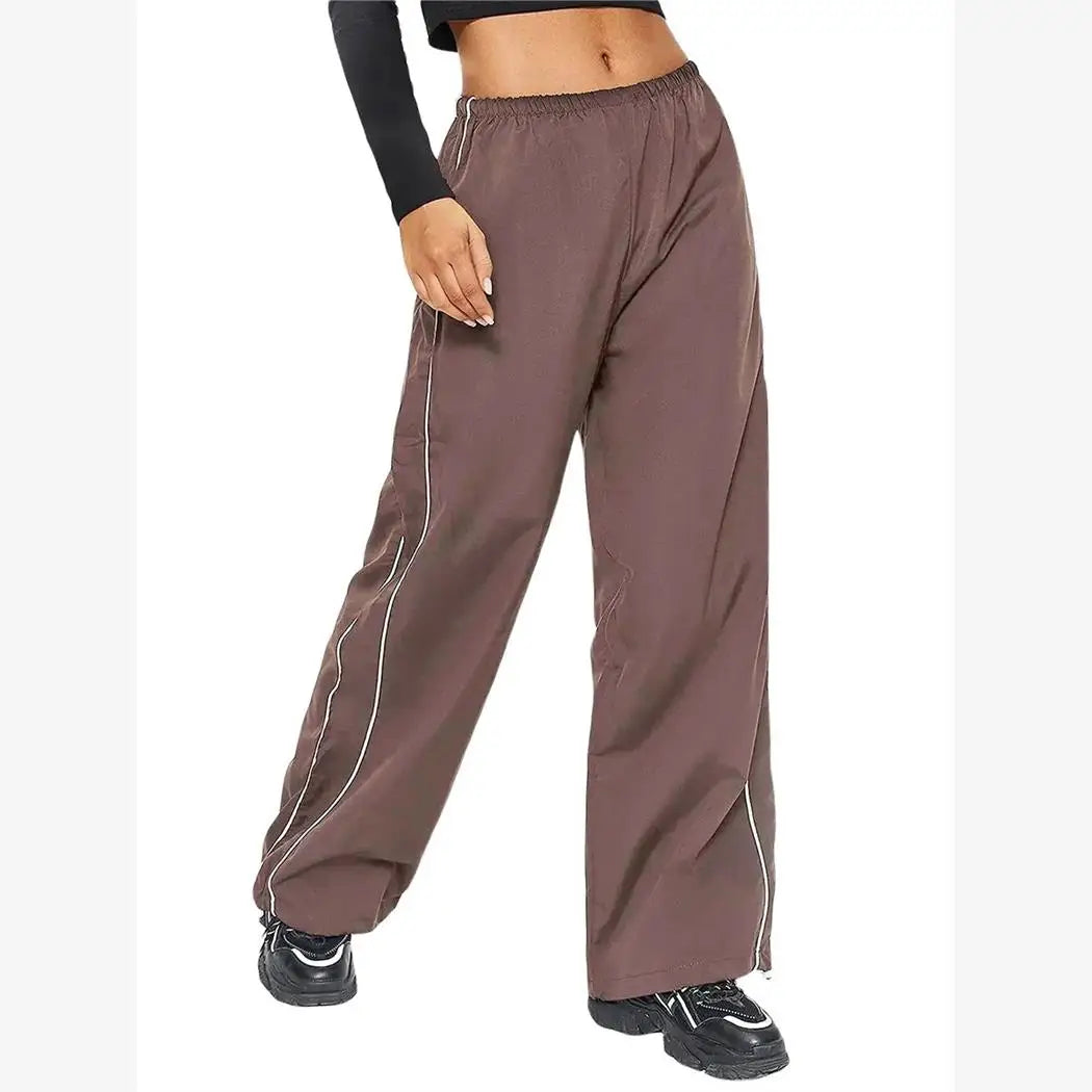 Y2K Low Waist D-string Elastic Baggy Cargo Pants
