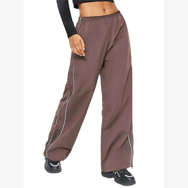 Y2K Low Waist D-string Elastic Baggy Cargo Pants