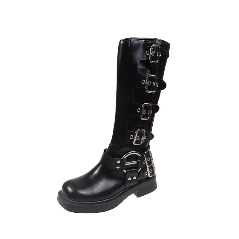 Sexy Luxury Designer Square Toe Winter Boots