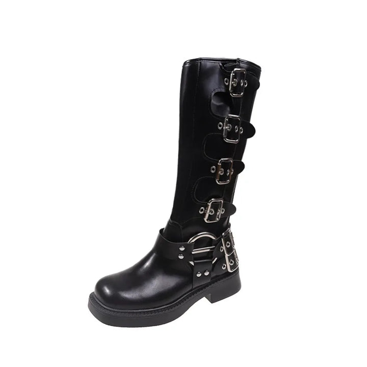 Sexy Luxury Designer Square Toe Winter Boots