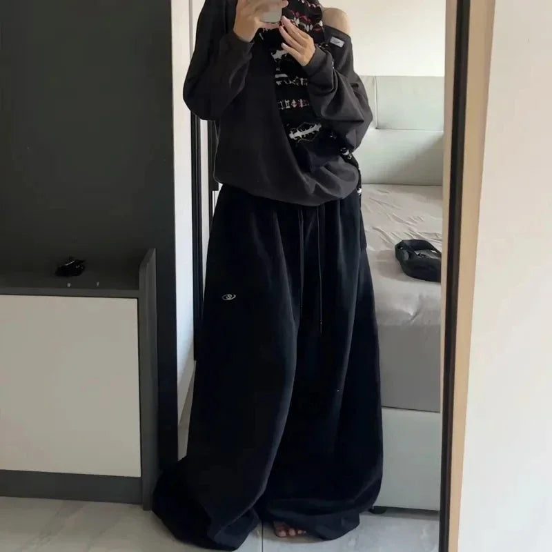 Oversized Hip-Hop High Waisted  Sweatpants