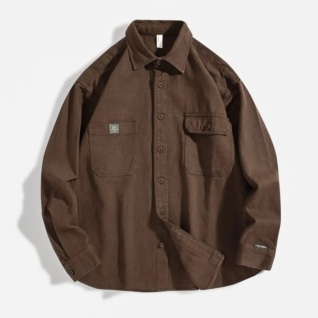 American Retro Workwear Men’s Multi-Pocket Shirt