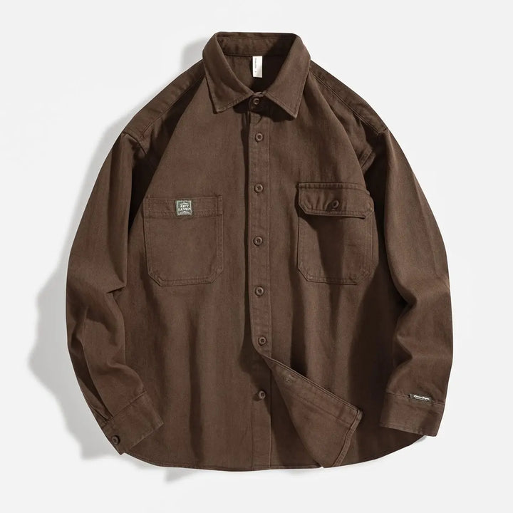 American Retro Workwear Men’s Multi-Pocket Shirt