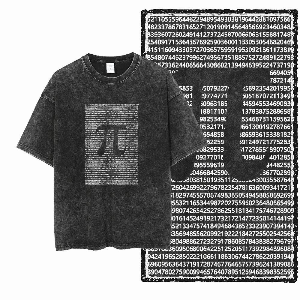 Printed Cotton Acid-Washed Graphic Unisex T-Shirt