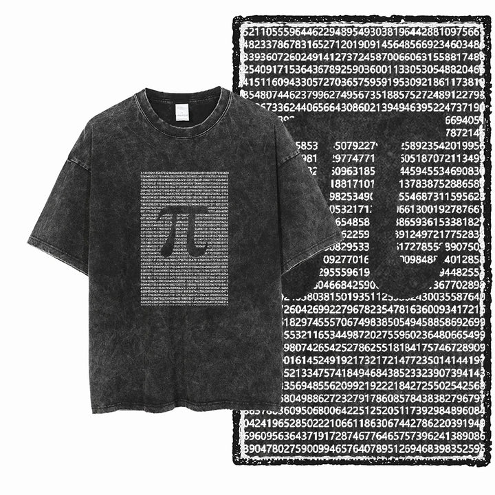 Printed Cotton Acid-Washed Graphic Unisex T-Shirt