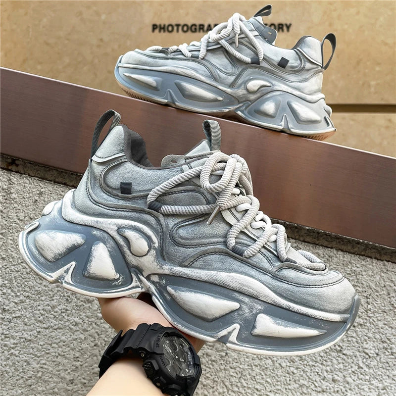 Trendy Wear Resistant Platform Chunky Sneakers