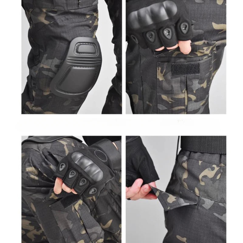 Tactical Lightweight Quick-Dry Camo Combat Training Set