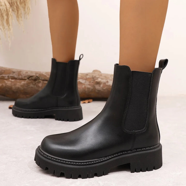 Mid-Calf Versatile Lightweight Chunky Boots