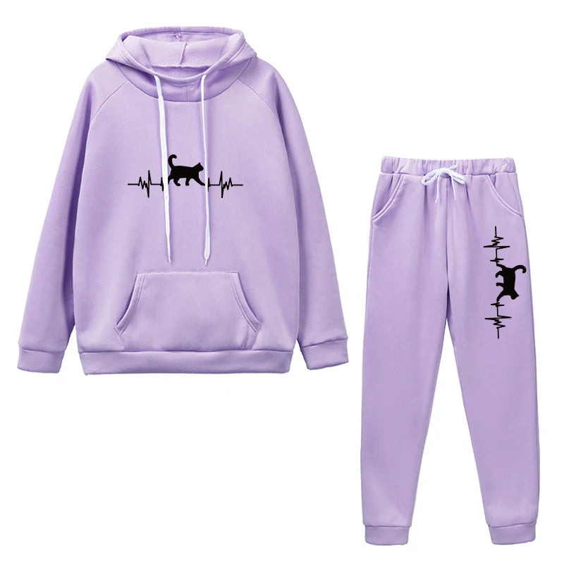 Cozy Hoodies and Pants Set