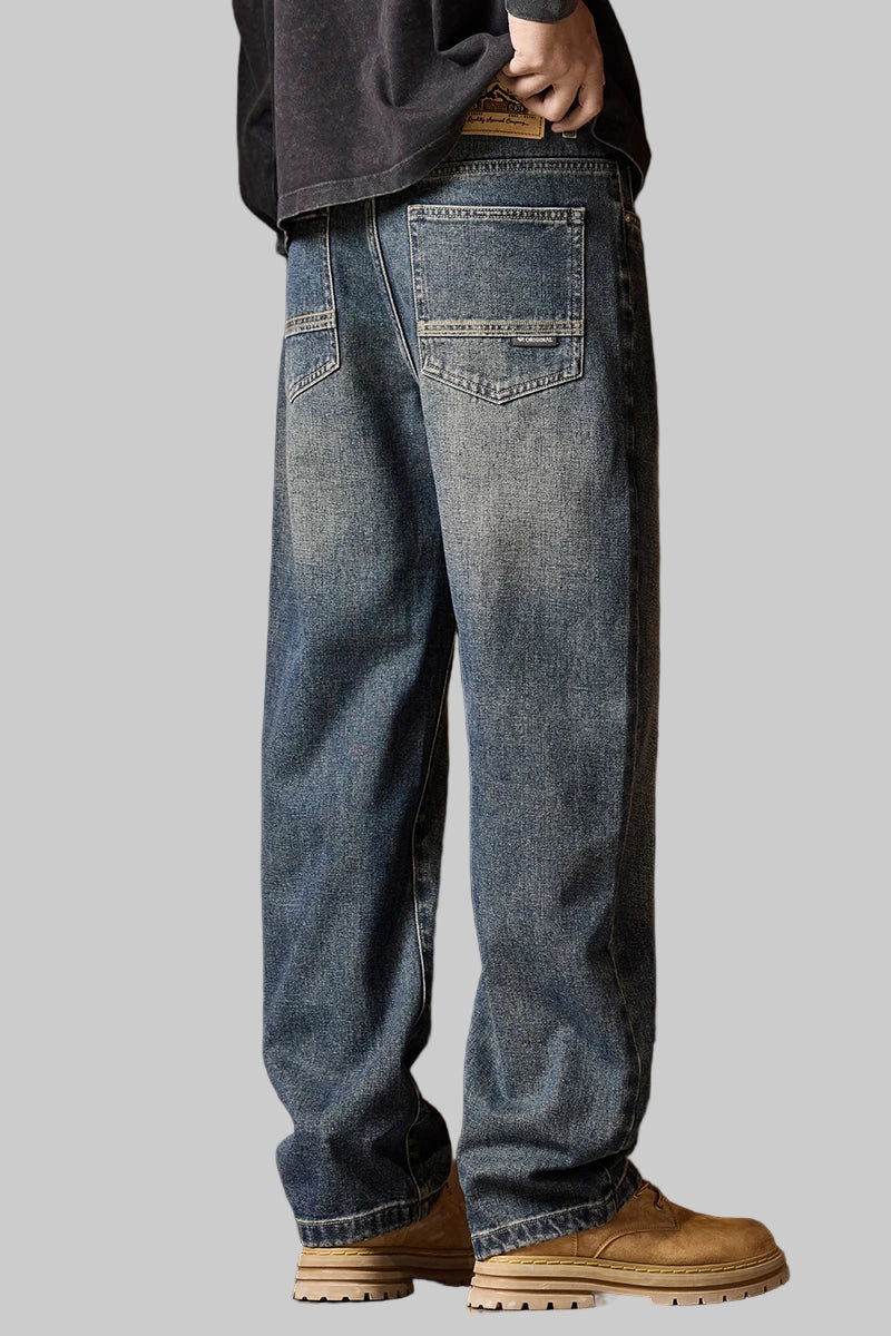 Relaxed Fit Jeans with Elastic Waist