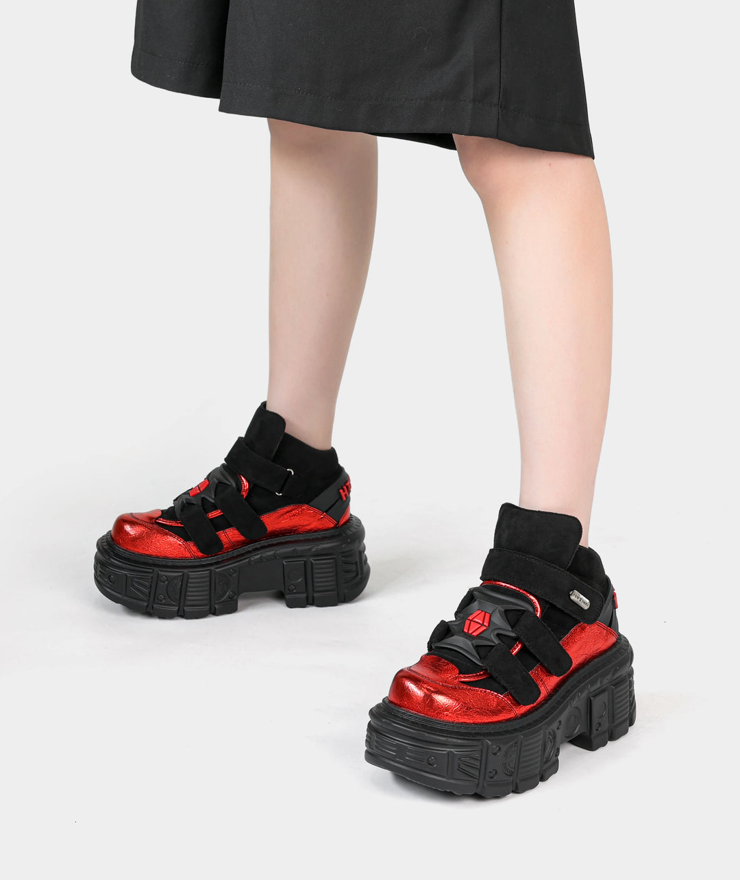 Punk Style Lace-up Rock Boots