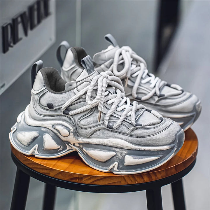 Trendy Wear Resistant Platform Chunky Sneakers