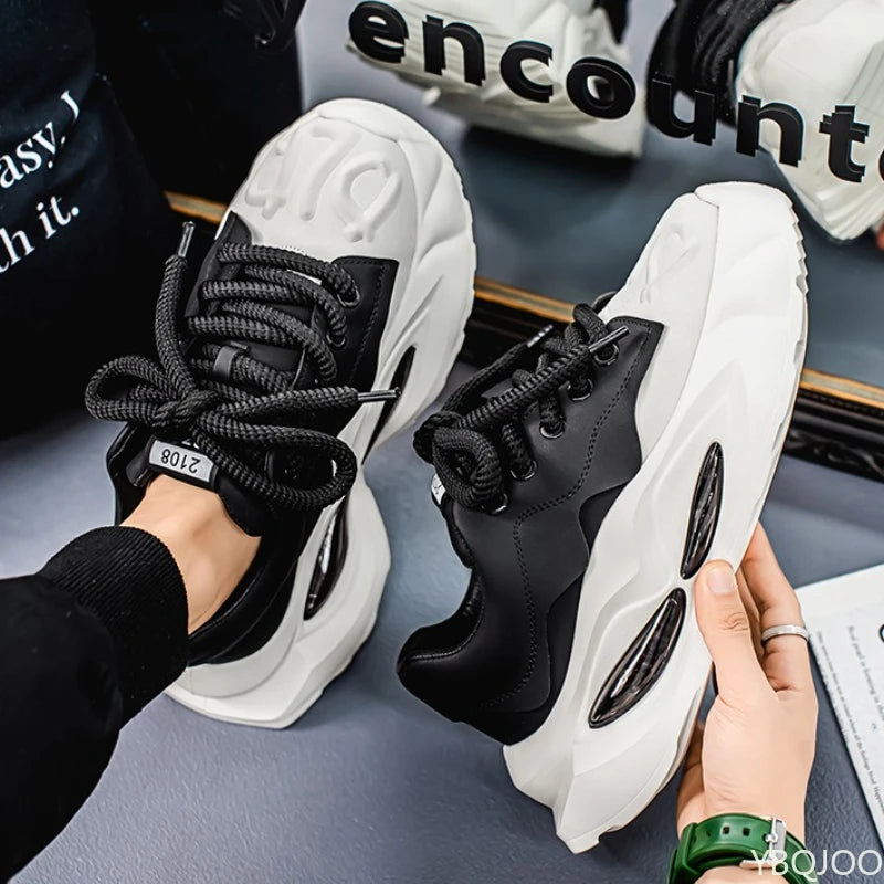 Versatile Breathable Thick-Soled Chunky Sneakers