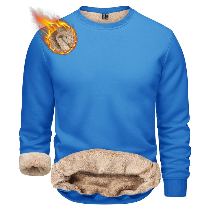 Heavyweight Sherpa-Lined Fleece Crewneck Sweatshirt