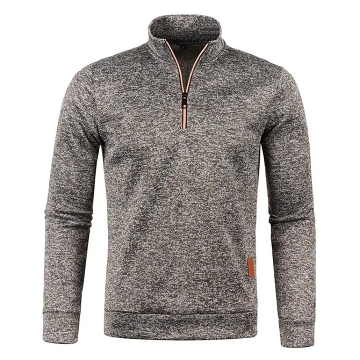 Half-Zipper Long Sleeve Turtleneck Pullover