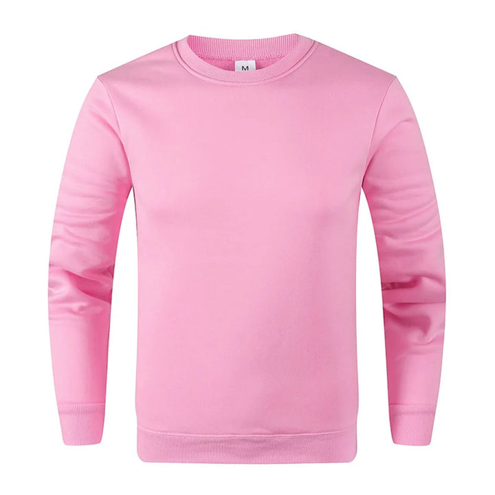 Solid Color Long Sleeve Casual Sweatshirt