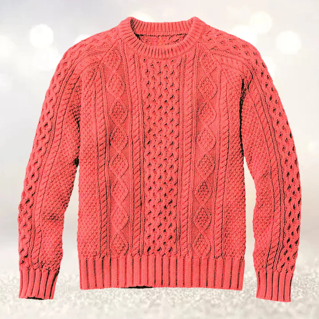Solid Color Woven Wool Knitted Sweaters