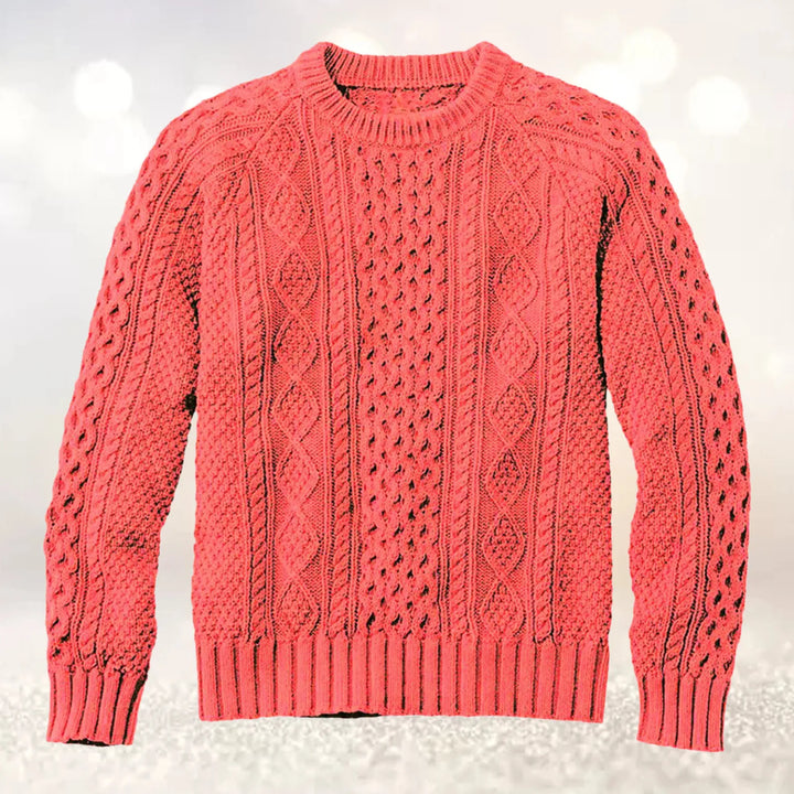 Solid Color Woven Wool Knitted Sweaters