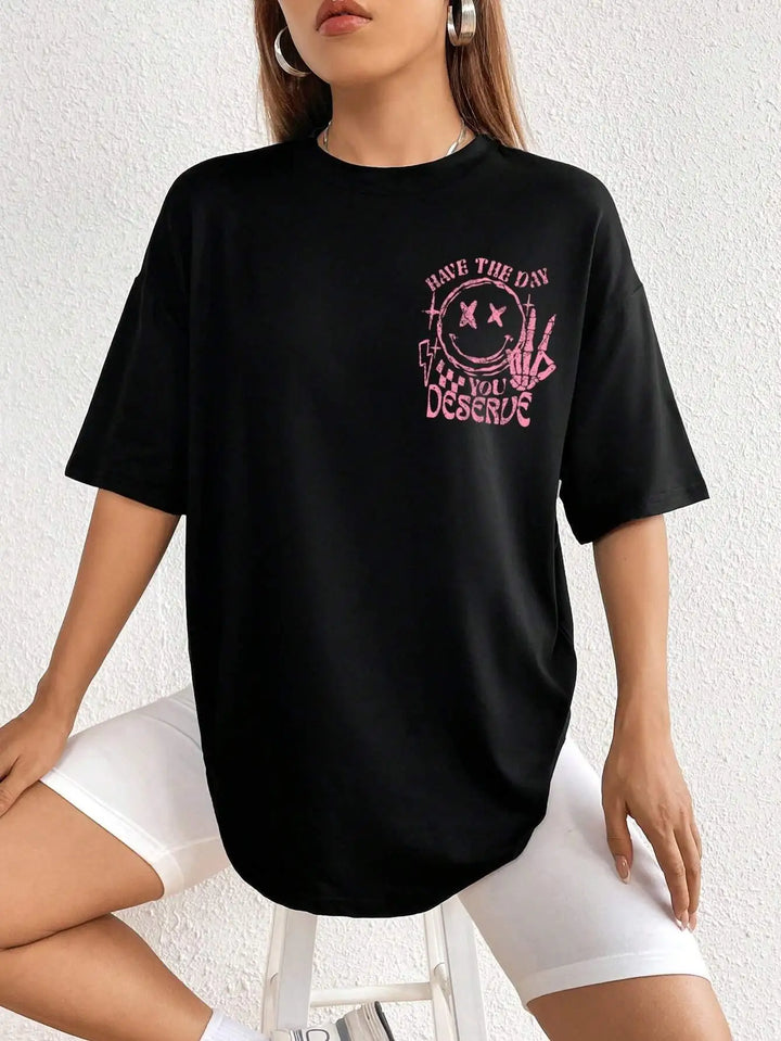 Pure Cotton American Style Printed T-Shirt