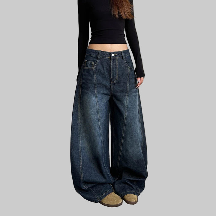 Retro Y2K Wide Leg Baggy Denim Jeans