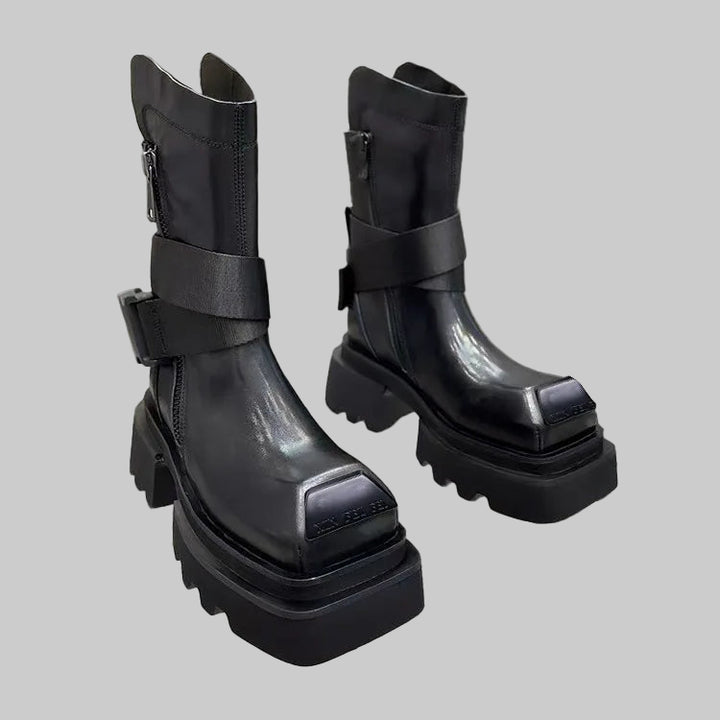 Unisex British-Inspired Platform Boots