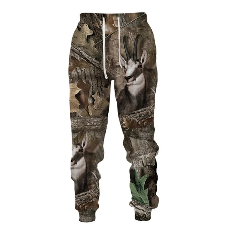 3D Camouflage Hoodie Pants Set