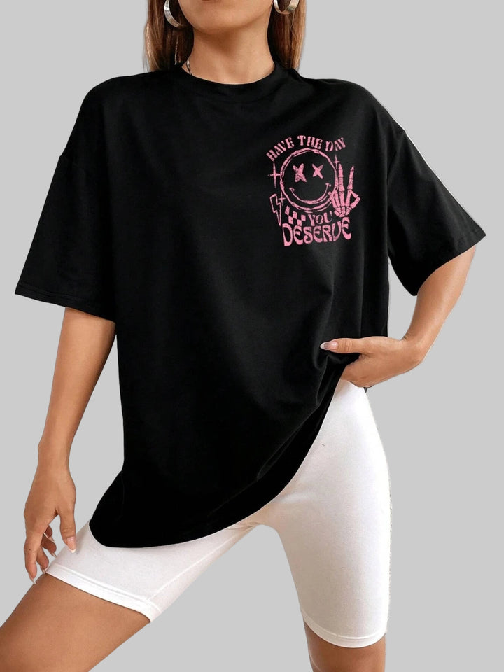 Pure Cotton American Style Printed T-Shirt